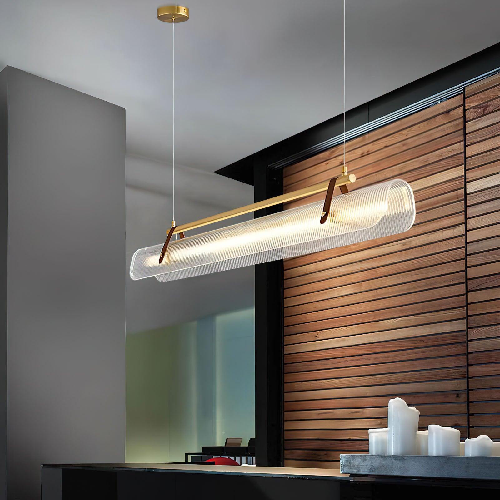 Niraenne Pendant Lamp Acrylic Linear Modern for Dining Room
