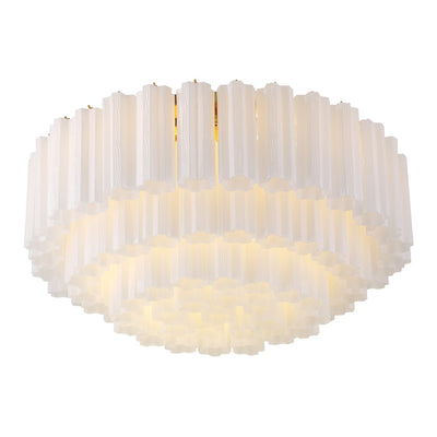 Eiruaya Ceiling Lamp Glass Tube Layered Amber