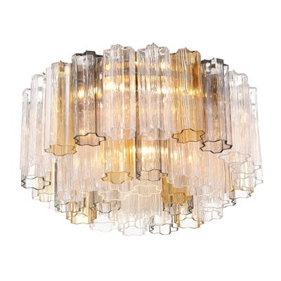 Eiruaya Ceiling Lamp Glass Tube Layered Amber