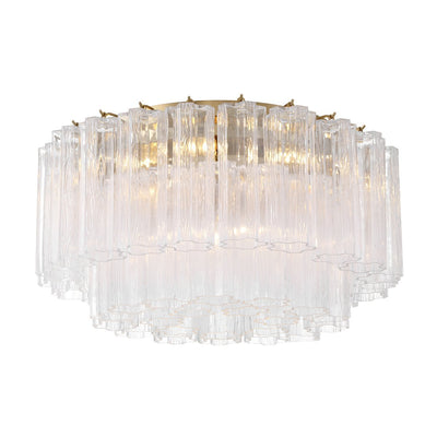 Eiruaya Ceiling Lamp Glass Tube Layered Amber