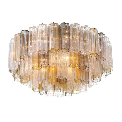 Eiruaya Ceiling Lamp Glass Tube Layered Amber
