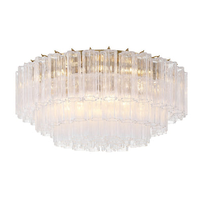 Eiruaya Ceiling Lamp Glass Tube Layered Amber