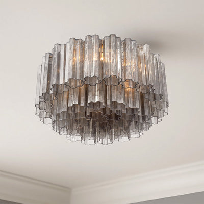 Eiruaya Ceiling Lamp Glass Tube Layered Amber