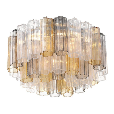 Eiruaya Ceiling Lamp Glass Tube Layered Amber