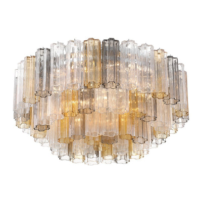 Eiruaya Ceiling Lamp Glass Tube Layered Amber