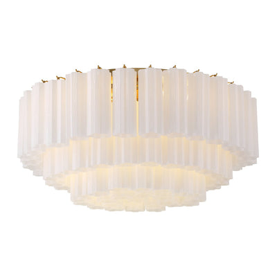 Eiruaya Ceiling Lamp Glass Tube Layered Amber