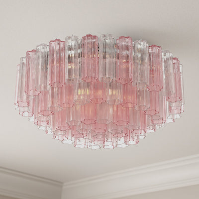 Eiruaya Ceiling Lamp Glass Tube Layered Amber