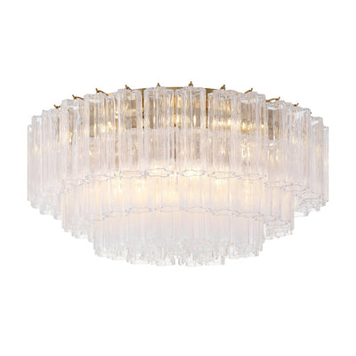 Eiruaya Ceiling Lamp Glass Tube Layered Amber