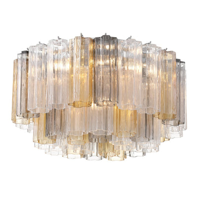 Eiruaya Ceiling Lamp Glass Tube Layered Amber