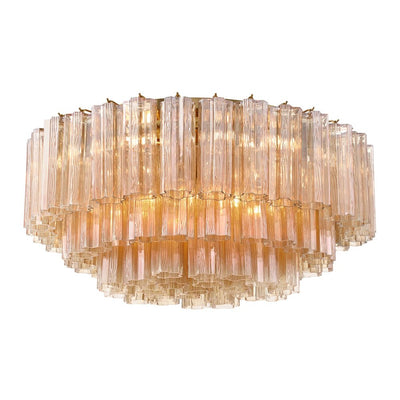 Eiruaya Ceiling Lamp Glass Tube Layered Amber