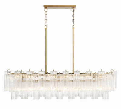 Eiriseon Linear Chandelier Glass Tube Tiered Amber