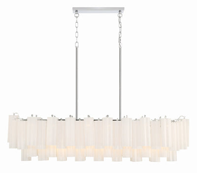 Eiriseon Linear Chandelier Glass Tube Tiered Amber