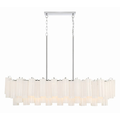 Eiriseon Linear Chandelier Glass Tube Tiered Amber