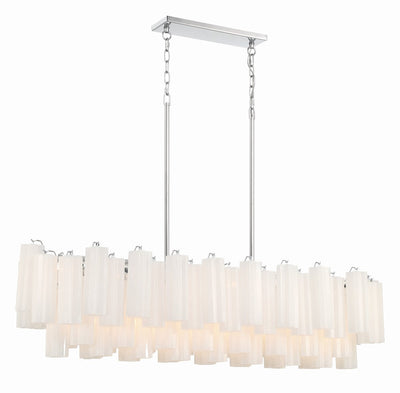 Eiriseon Linear Chandelier Glass Tube Tiered Amber