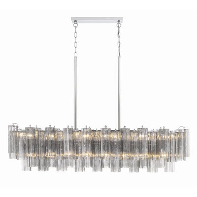Eiriseon Linear Chandelier Glass Tube Tiered Amber