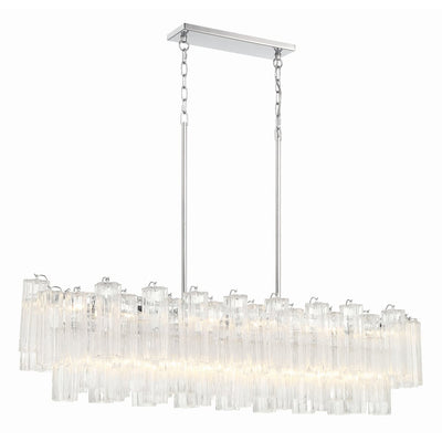 Eiriseon Linear Chandelier Glass Tube Tiered Amber
