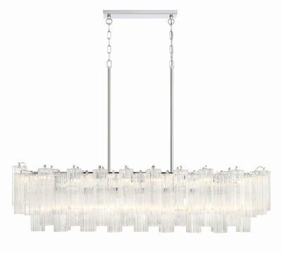 Eiriseon Linear Chandelier Glass Tube Tiered Amber
