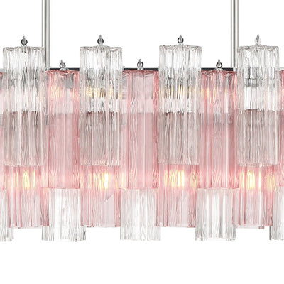 Eiriseon Linear Chandelier Glass Tube Tiered Amber