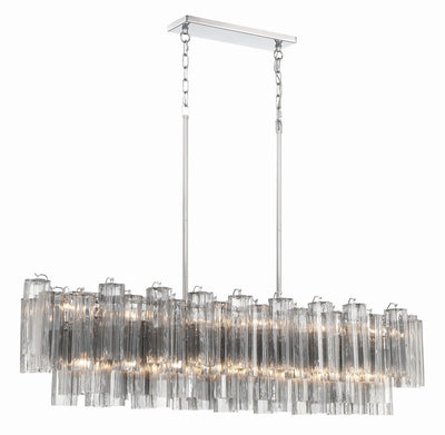 Eiriseon Linear Chandelier Glass Tube Tiered Amber