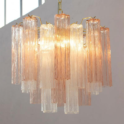 Lioraelle Chandelier Glass Tube Layered Luxury