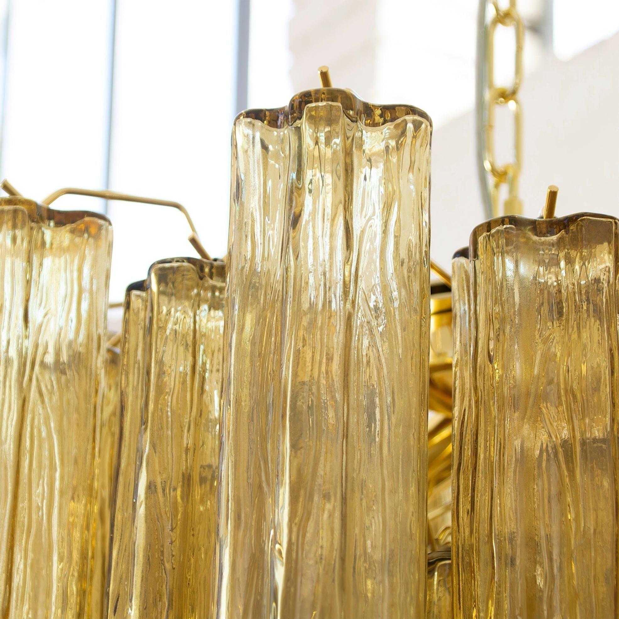 Lioraelle Chandelier Glass Tube Layered Luxury