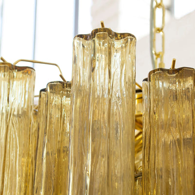Lioraelle Chandelier Glass Tube Layered Luxury