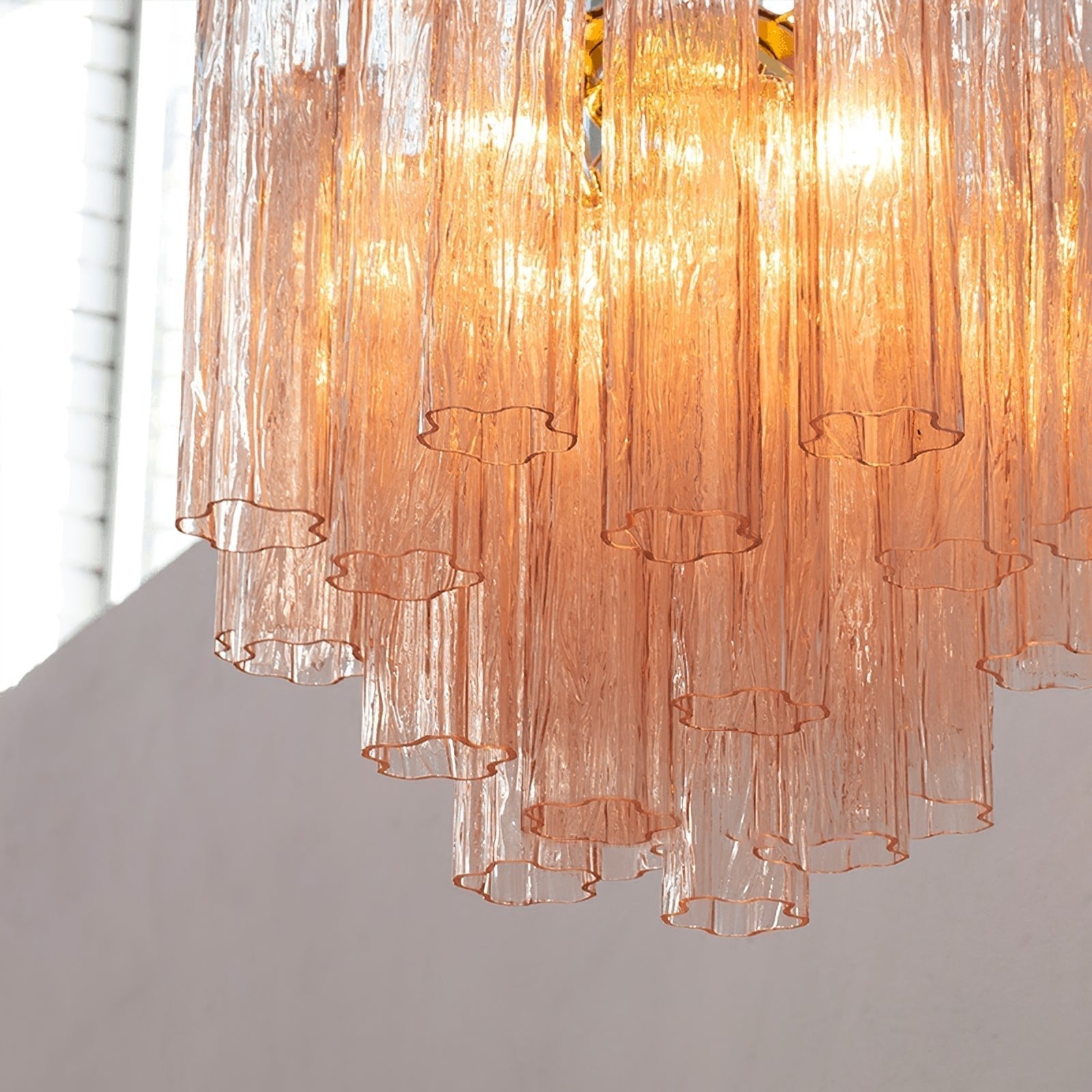 Lioraelle Chandelier Glass Tube Layered Luxury