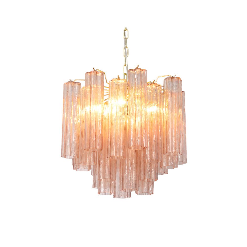 Lioraelle Chandelier Glass Tube Layered Luxury