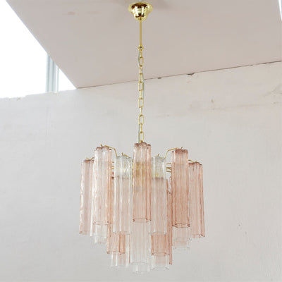 Lioraelle Chandelier Glass Tube Layered Luxury