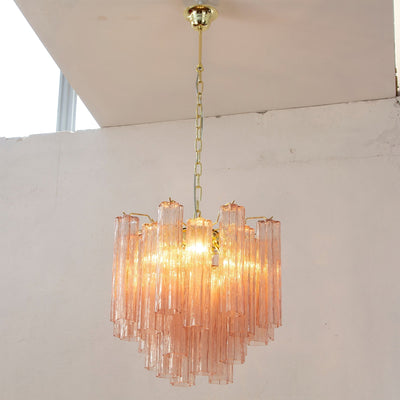 Lioraelle Chandelier Glass Tube Layered Luxury