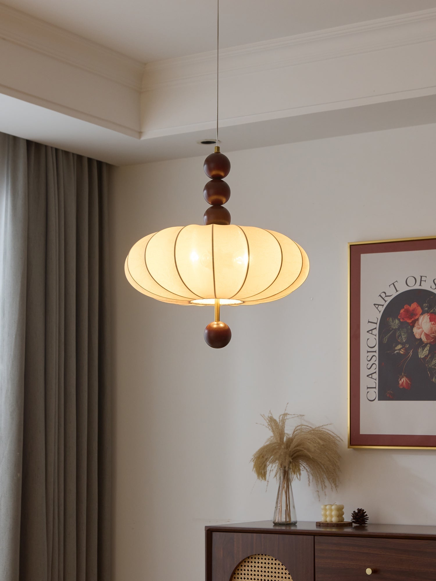 Koda Vintage Fabric Pendant Light