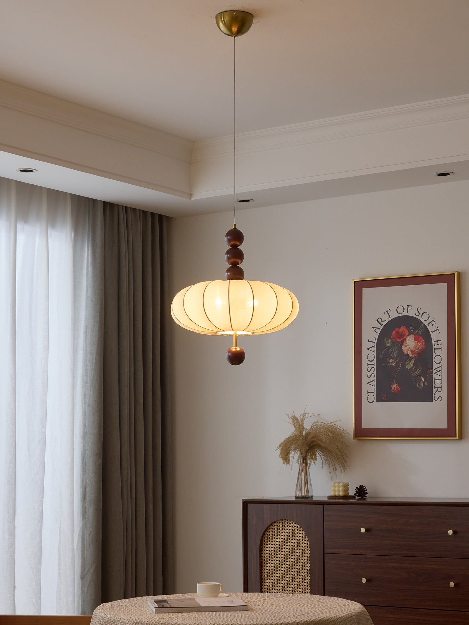 Koda Vintage Fabric Pendant Light