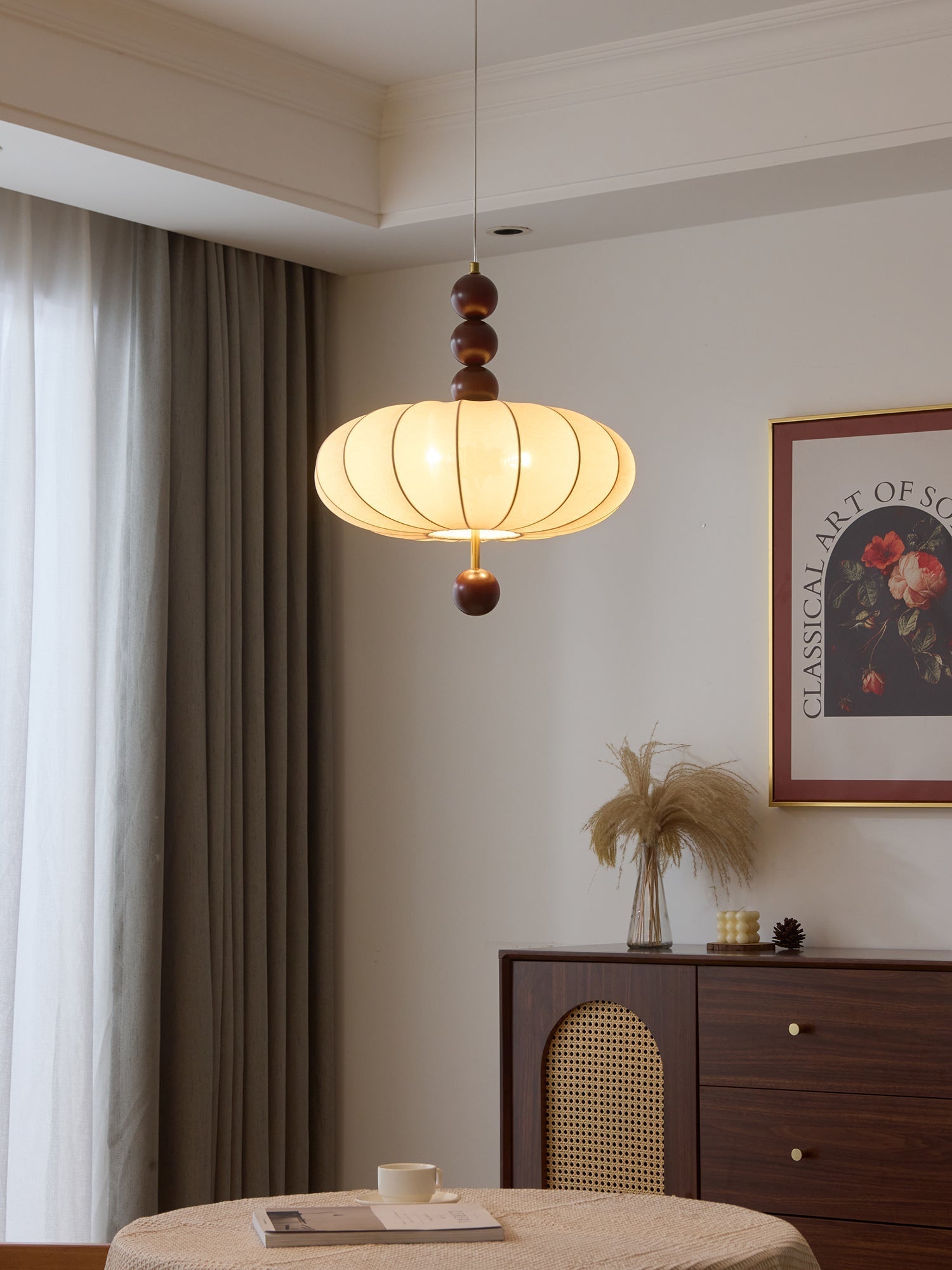 Koda Vintage Fabric Pendant Light