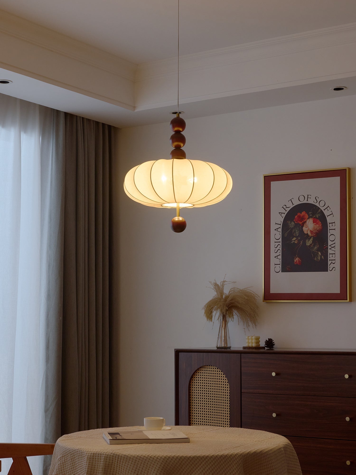 Koda Vintage Fabric Pendant Light