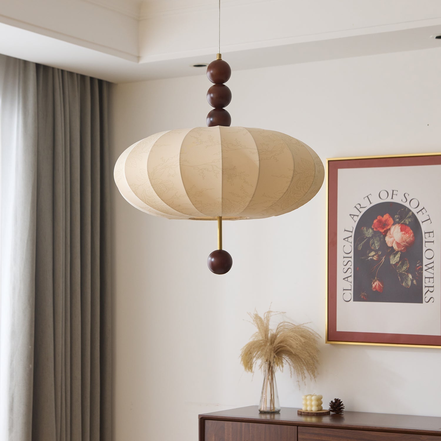Koda Vintage Fabric Pendant Light