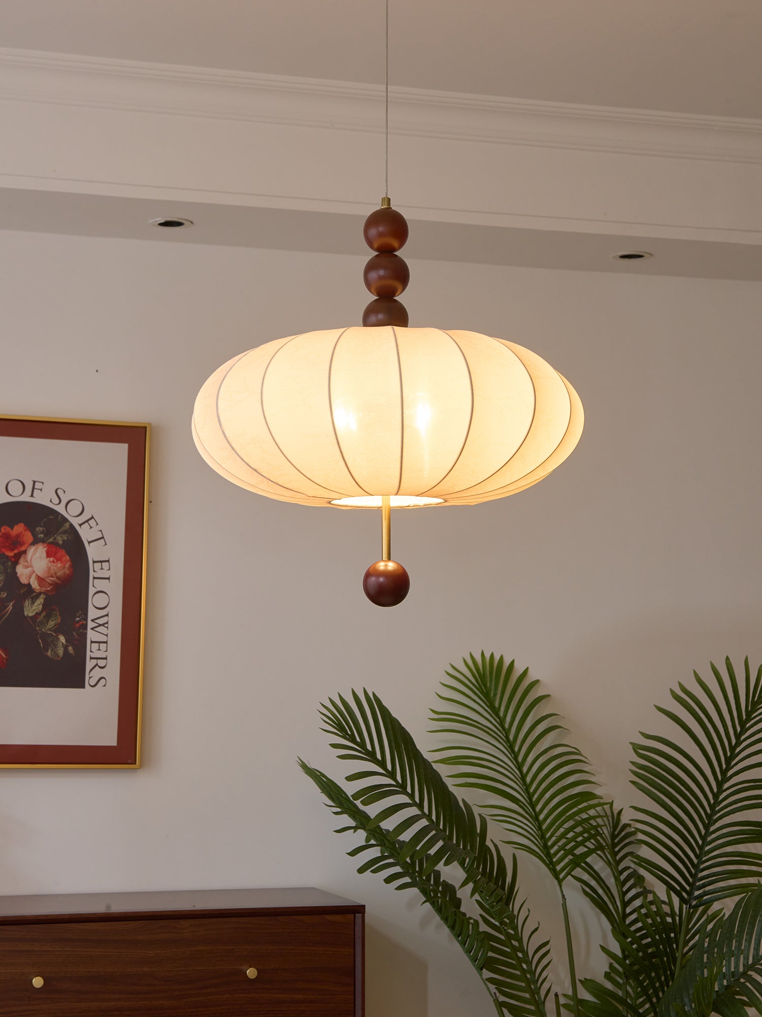 Koda Vintage Fabric Pendant Light