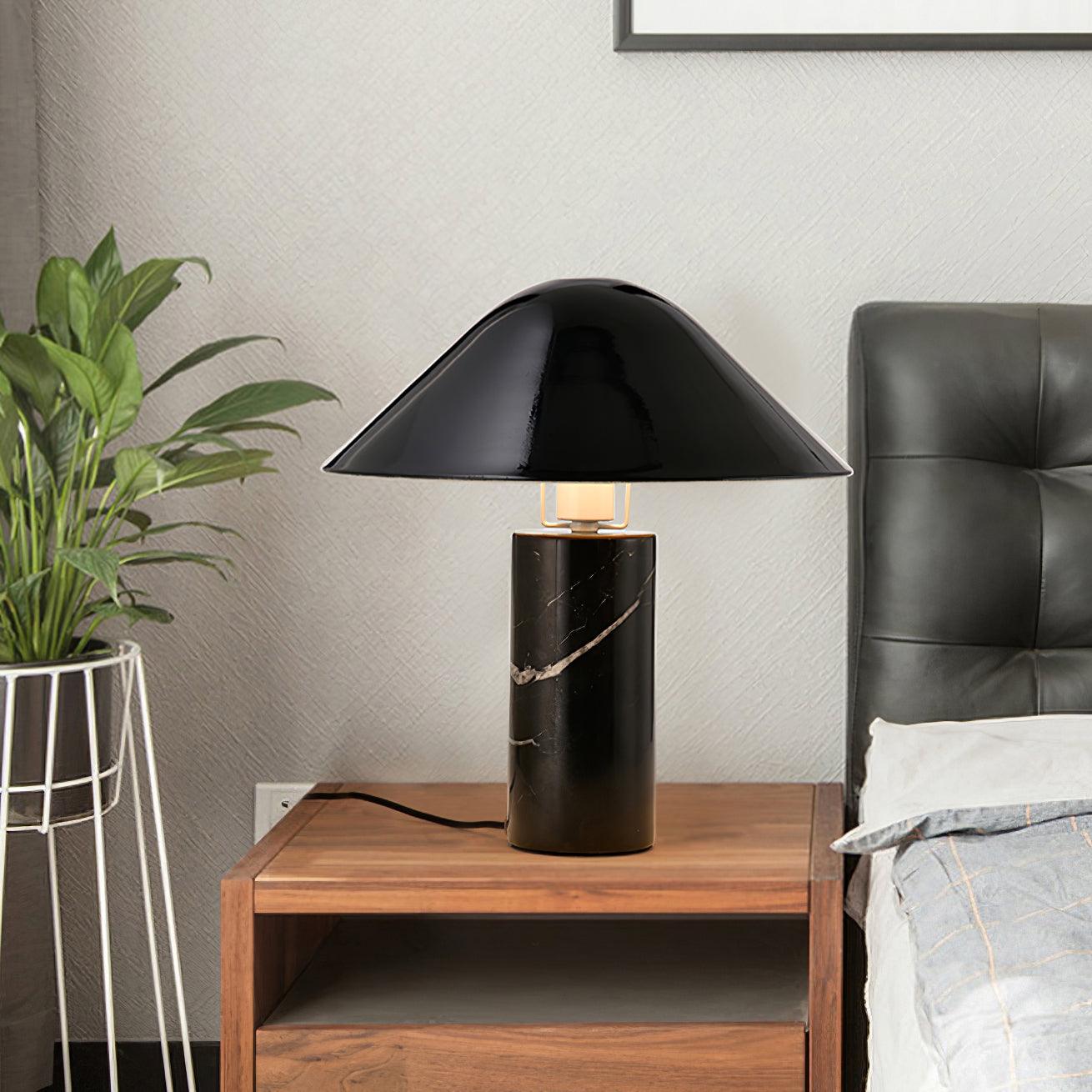 Elyrian Marble Minimalist Table Lamp