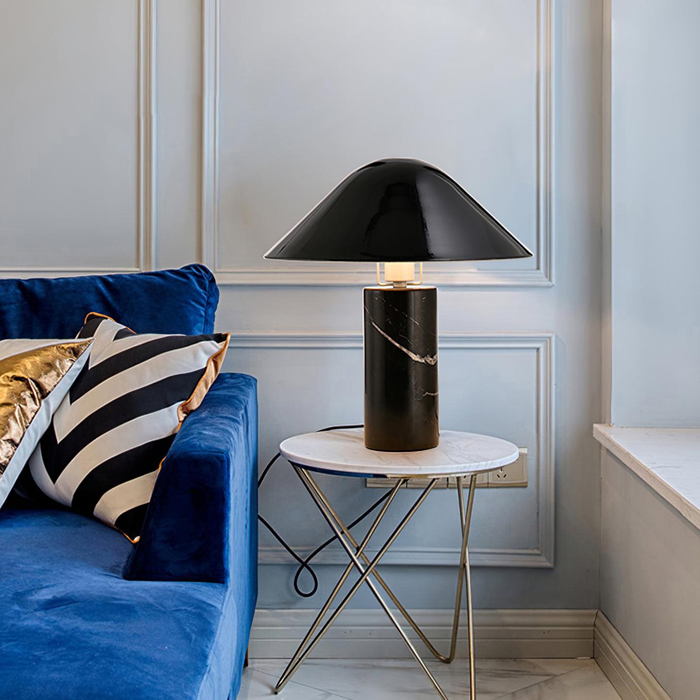 Elyrian Marble Minimalist Table Lamp