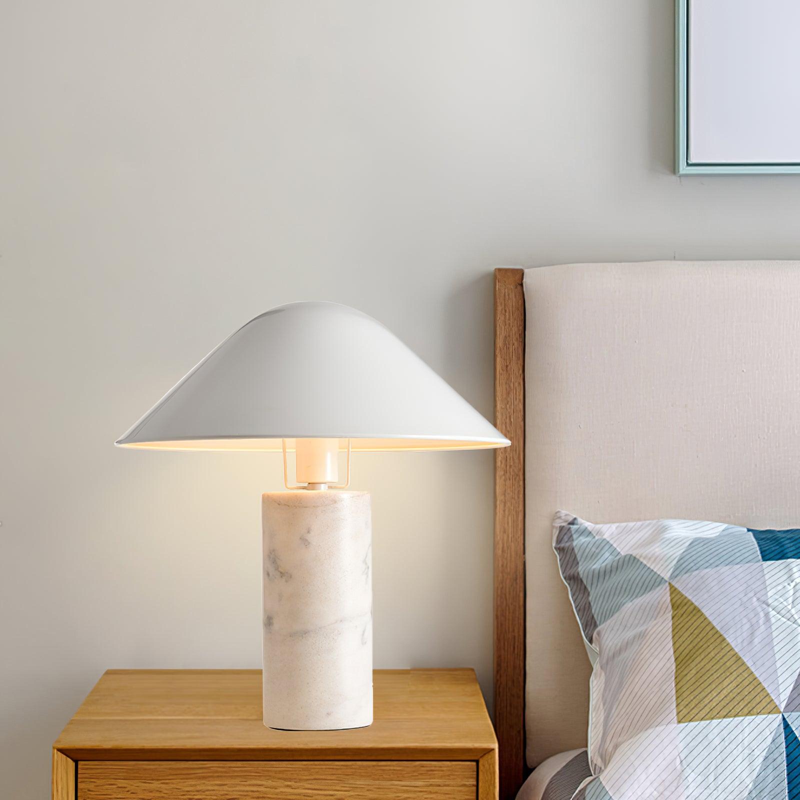 Elyrian Marble Minimalist Table Lamp