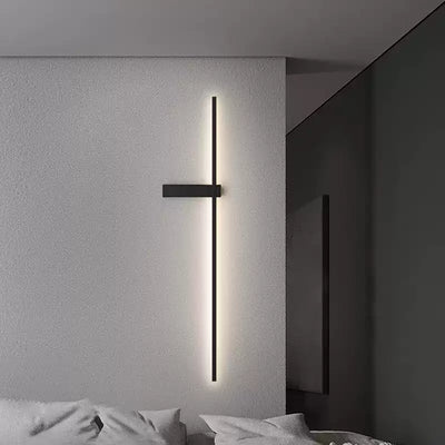 Mesv Linear Rechargeable Black Wall Lamp