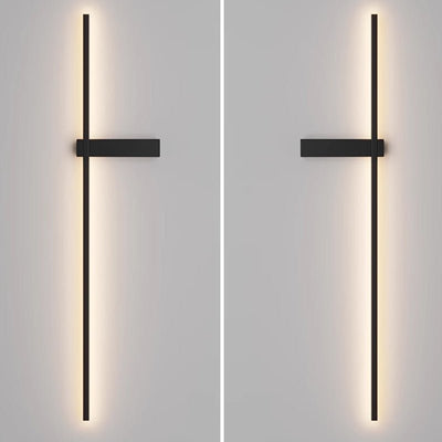 Mesv Linear Rechargeable Black Wall Lamp