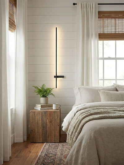 Mesv Linear Rechargeable Black Wall Lamp