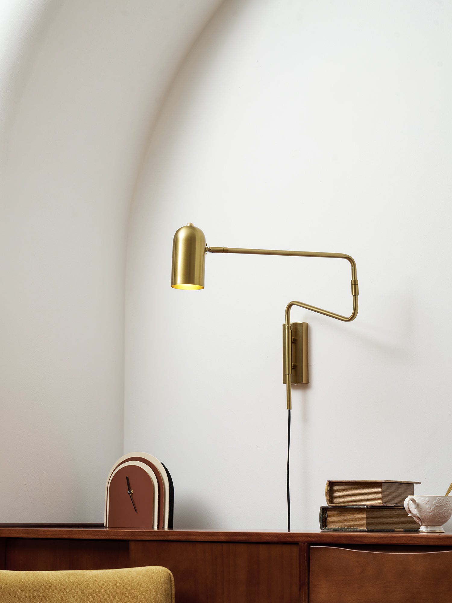 Havengrove Adjustable Arm Plug In Indoor Wall Light