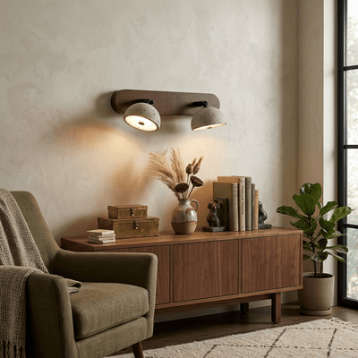 Valienne Travertine Dome Vanity Light