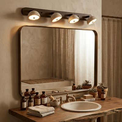 Valienne Travertine Dome Vanity Light