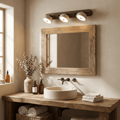 Valienne Travertine Dome Vanity Light