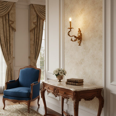 Golden Cartouche Wall Lamp