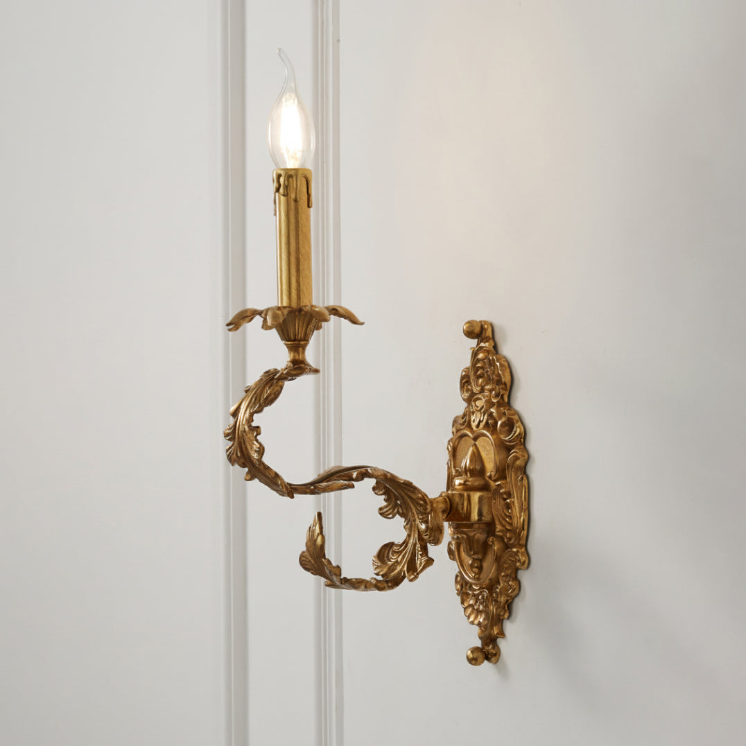 Golden Cartouche Wall Lamp
