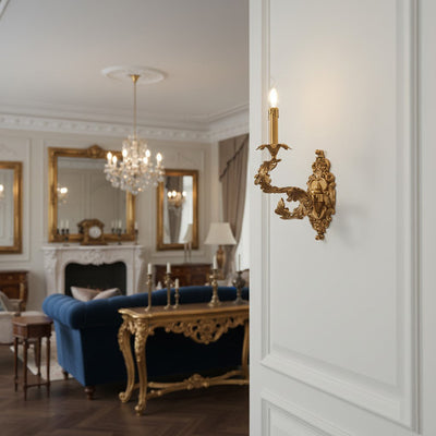 Golden Cartouche Wall Lamp