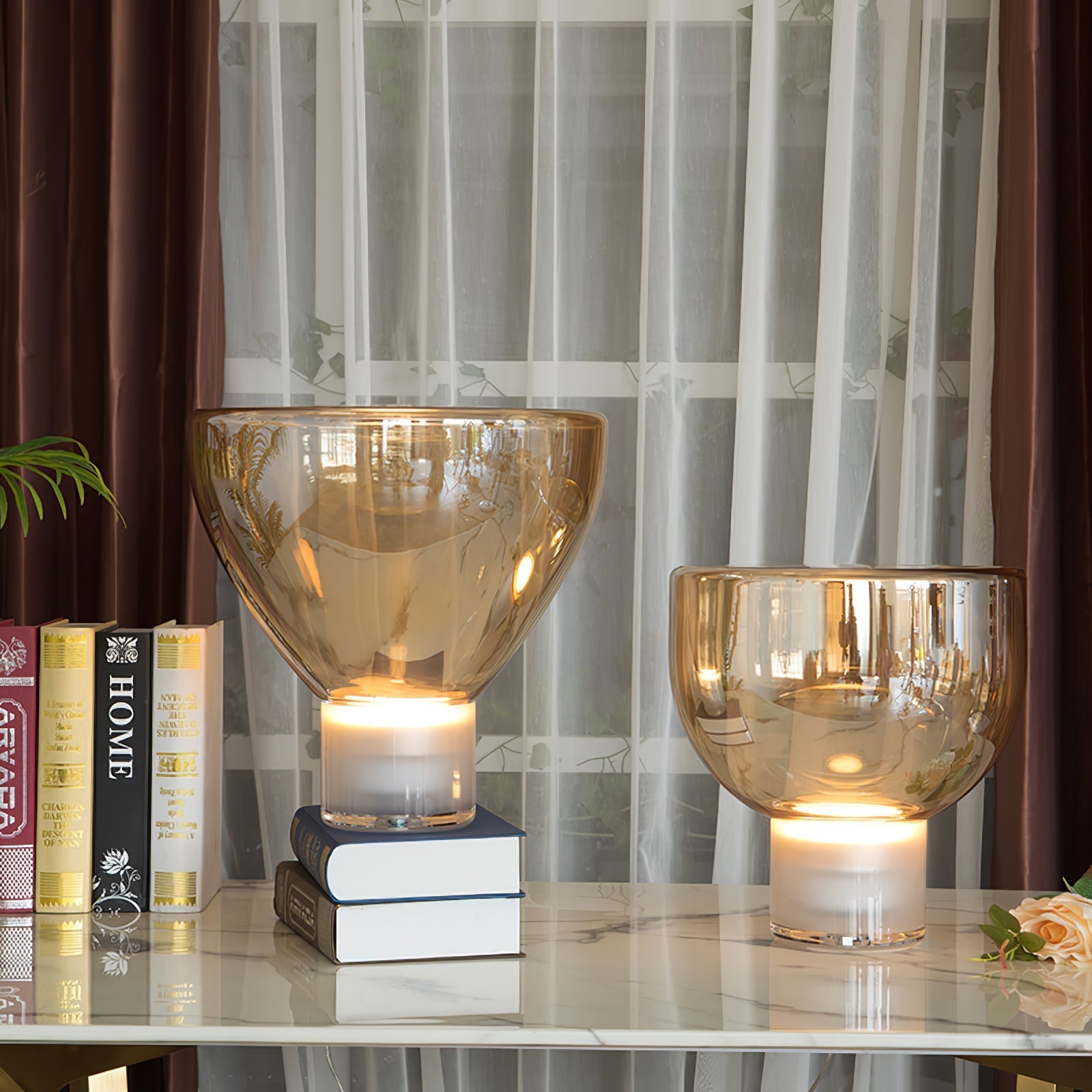 Cavm Glass Elegant Table Lamp